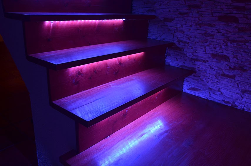 home automation staircase lighting