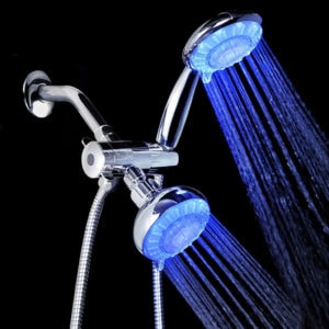 Ana Bath LSS5438CBNWF 4-Inch 5-Function LED Shower Head