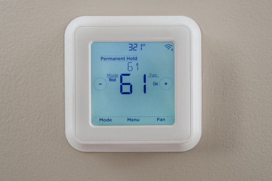 a programmable thermostat with touchscreen interface